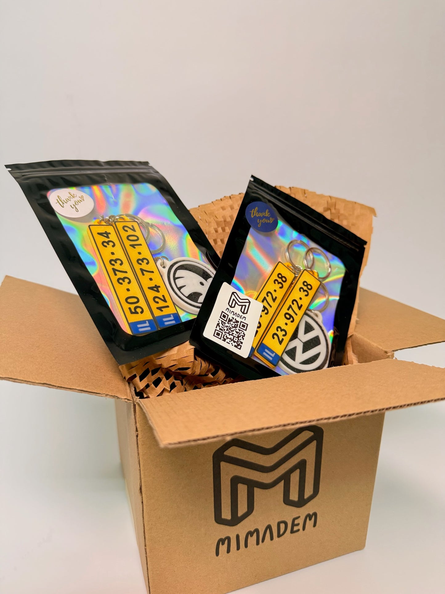 מחזיק מפתחות לוחית רכב בהתאמה אישית