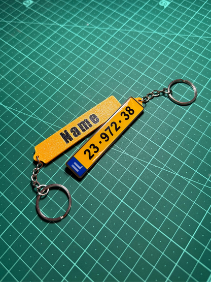 מחזיק מפתחות לוחית רכב בהתאמה אישית