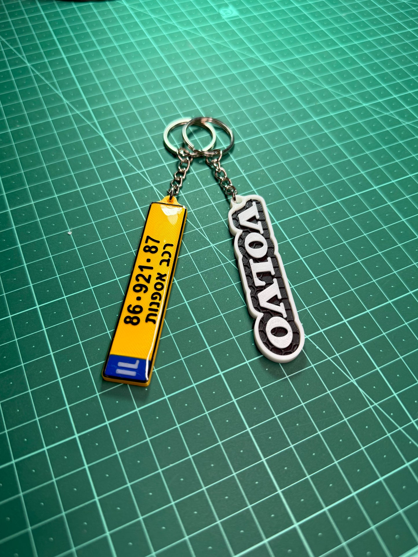 מחזיק מפתחות לוחית רכב בהתאמה אישית